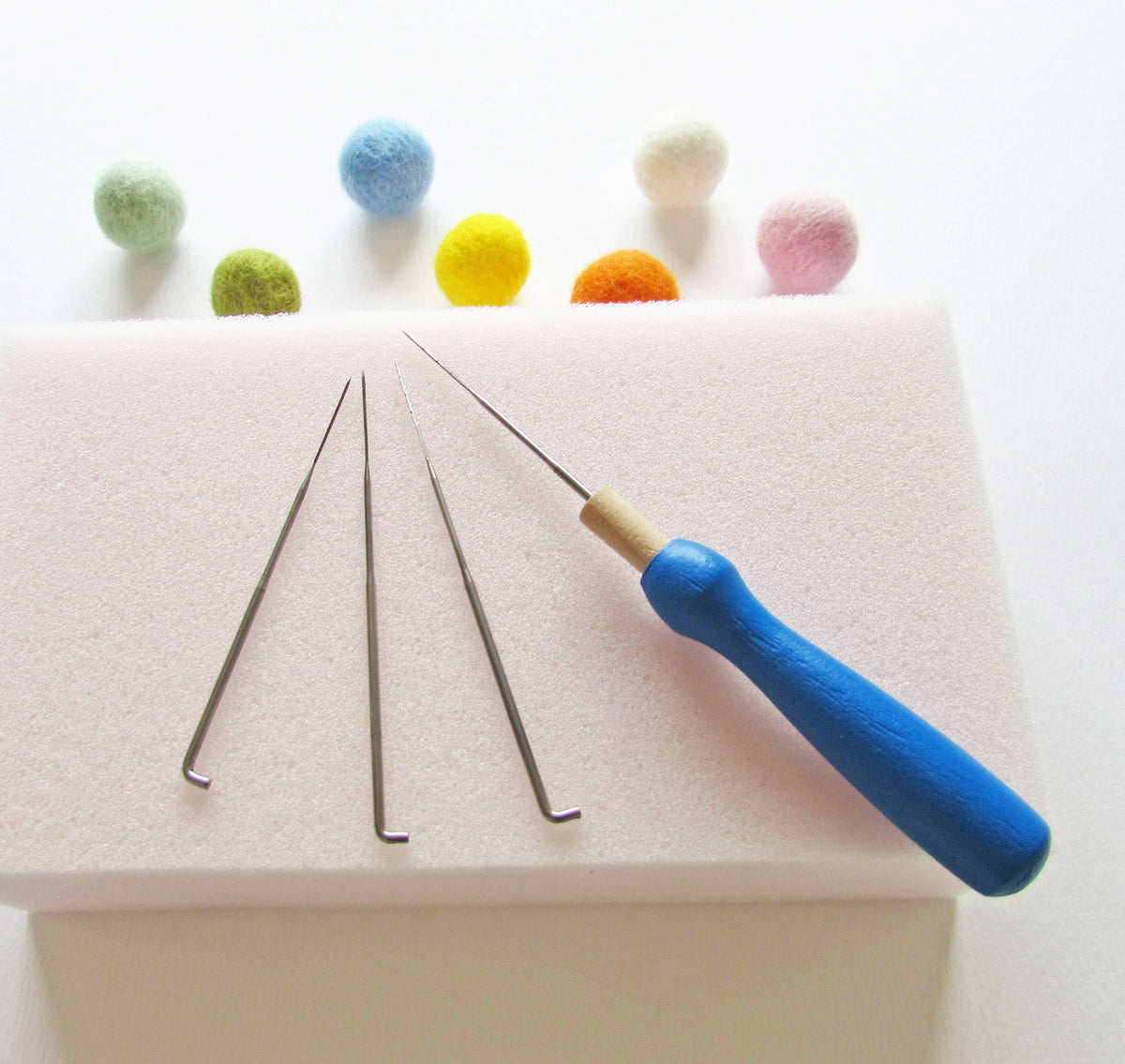 Needle Felting Tools - Single Wooden Handle – Felting 4 Fun