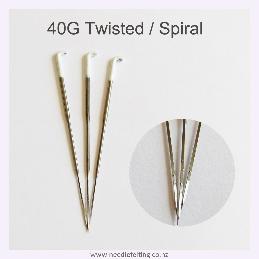 40 Spiral Felting Needles