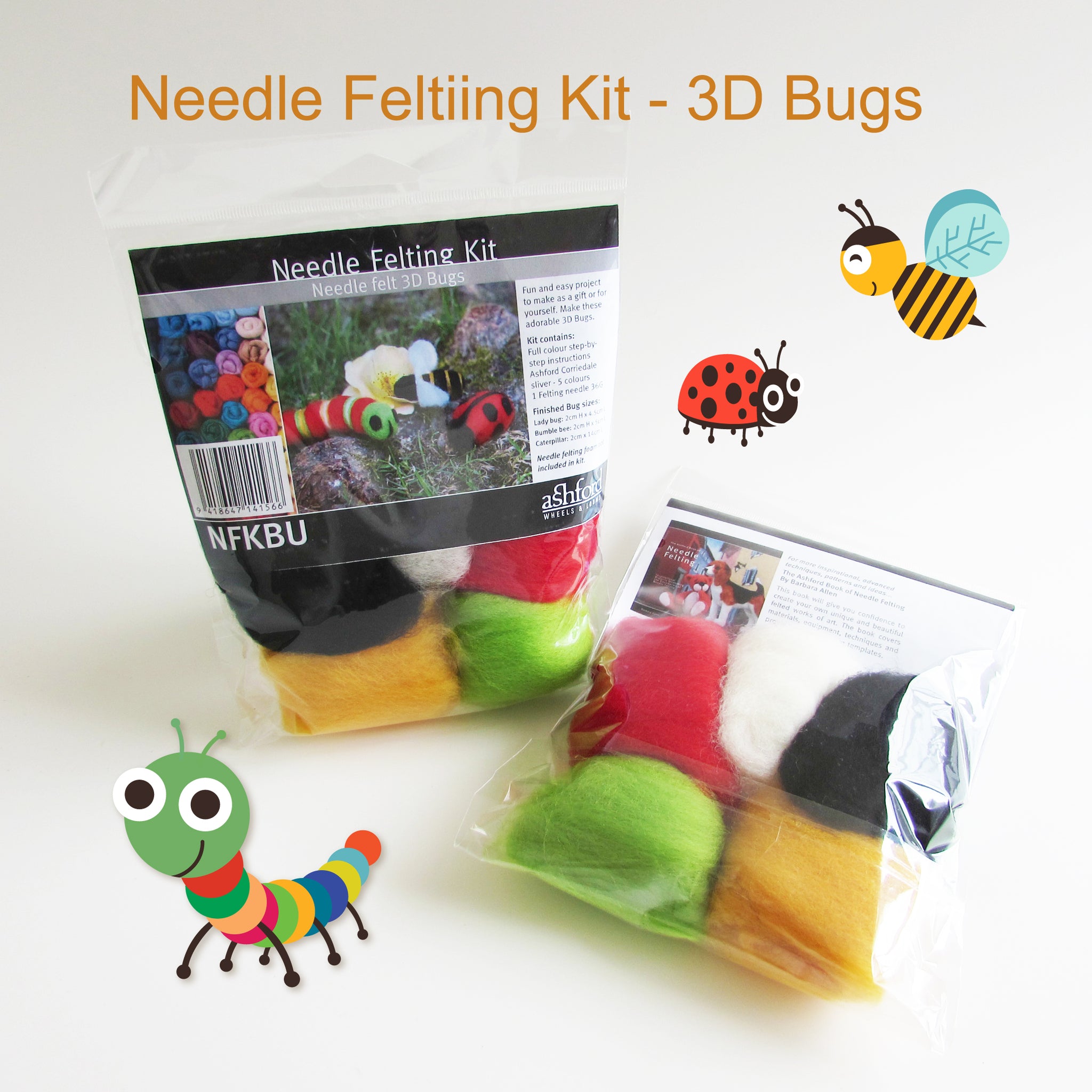 Needle Felting Kit For Beginners, Animal Doll Needle Felting Starter Kit  With Tools, Non-finished Diy Wool Felting Supplies For Christmas,  Children's